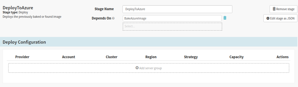 Create Deploy Stage for deploying the app to Azure