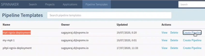Creating a Spinnaker CD Pipeline from a Pipeline Template